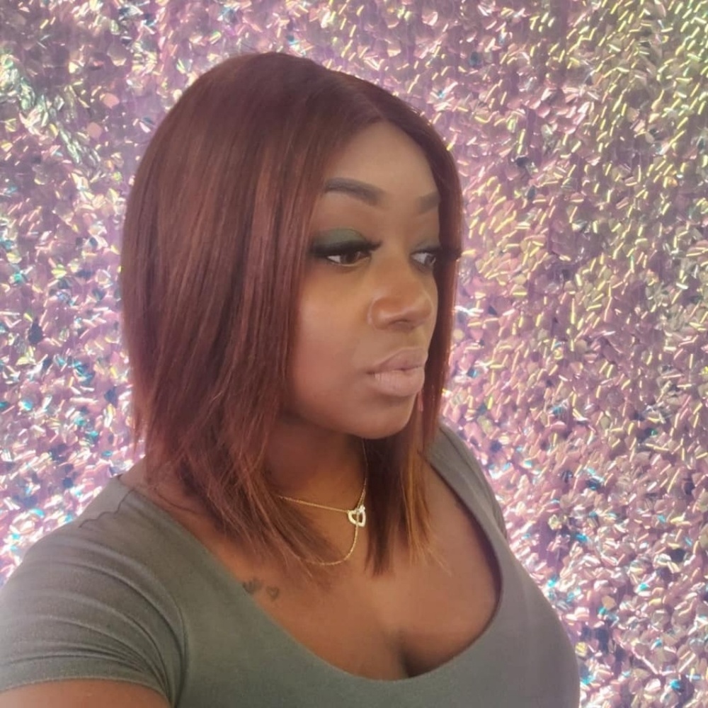 Asymmetrical Bob with highlights
